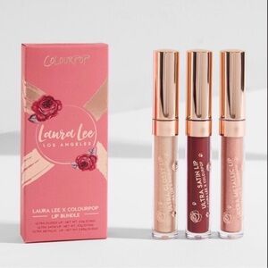 Colourpop X Laura Lee Lip Bundle - Wham, Bam, Glam – Gloss, Satin & Metallic
